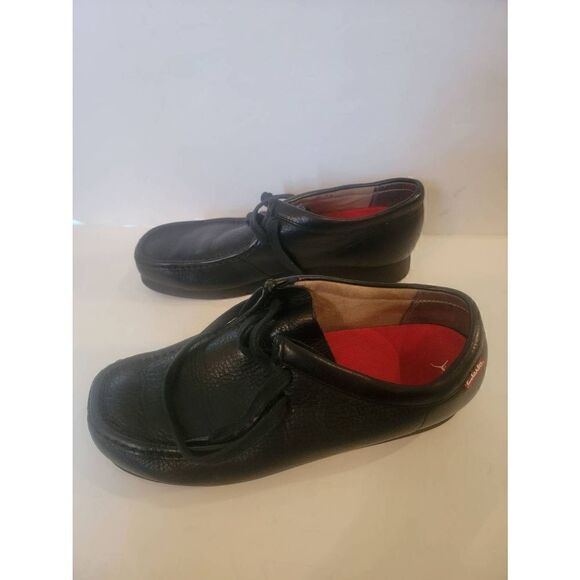 Clarks Shacre Men\'s Black Lace Up Dress Moccasin Shoes Size 10.5 main image 6